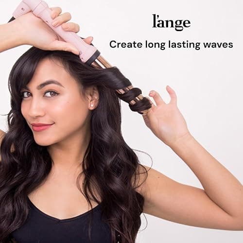 L'ANGE HAIR Ondulé 32 MM Titanium Curling Wand | Professional Hot Tools Curling Iron 1.25 Inch | Salon Hair Styling Wands for Beach Waves | Best Hair Curler Wand for Frizz-Free, Lasting Curls thumbnail 4