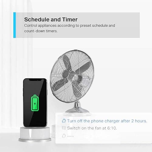 Tapo P100 (4-Pack) Smart Plug, Wi-Fi Plug, App Remote Control, Alexa Plug, Voice Control with Alexa & Google, Away Mode, Scheduling & Timer, Device Sharing, Easy Set Up, Multiple Safety Guarantees thumbnail 6