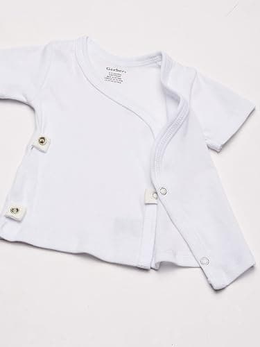 3-Pack White Side-Snap Short Sleeve Shirts thumbnail 3