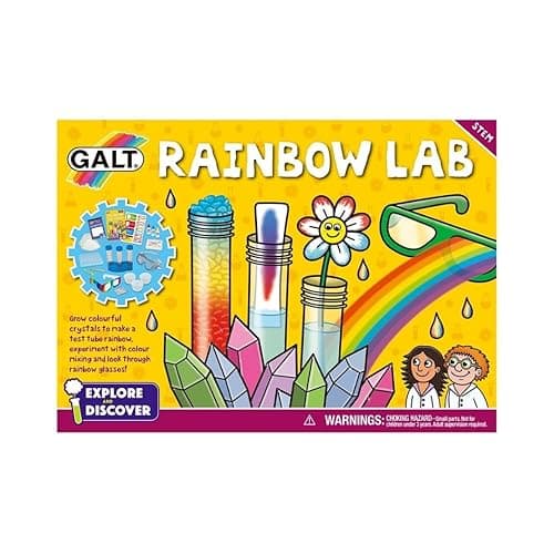 Galt Rainbow Lab - Explore & Discover Childrens Science Kit - 12 Science Experiments for Kids, Colourful Crystals - STEM Toys & National Curriculum Compatible - Gifts for Boys & Girls Ages 5 P thumbnail 10