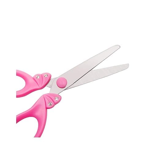 PINK Safety Blunt Tip Scissors for Kids, Ages 5-8 & 8-10 for Girls | Rounded Edge & Ergonomic Handles for Small School Student Children Toddler Classroom Cutting Paper,Home DIY thumbnail 9