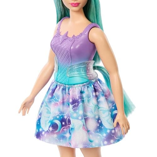 Barbie Unicorn Doll with Turquoise Fantasy Hair, Pastel Outfit, Curvy Body Type & Unicorn-Themed Accessories thumbnail 3