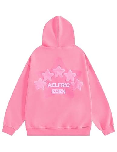 Aelfric Eden Star Hoodie Y2K Graphic Hoodies for Men Women Oversized Pullover Streetwear Hooded Sweatshirt thumbnail 4