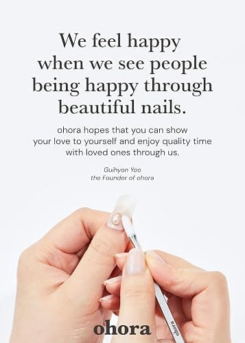 ohora Semi Cured Gel Nail Strips (N Cream Cotton) - White, Solid, Works with Any UV/LED Lamps, Salon-Quality, Long Lasting, Easy to Apply & Remove - Includes 2 Prep Pads, Nail File & Wooden Stick thumbnail 8