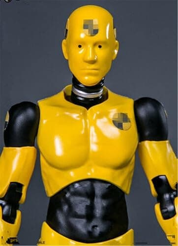 1/12 Scale Male Action Figure,6inch Flexible Yellow Testman Crash Test Dummy Action Figure Body Collection (B) thumbnail 5