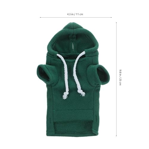 Ferret Clothes Hamster Sweatshirt Guinea Pig Hoodie Hamster Sweater Bunny Hamster Clothing Guinea Pig Outfits Small Animal Warm Vest Green S Red Hoodie thumbnail 2