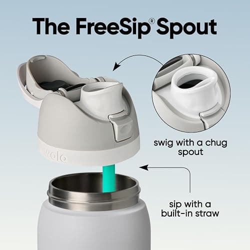 Owala FreeSip Stainless Steel Water Bottle 32 oz Iced Breeze thumbnail 3