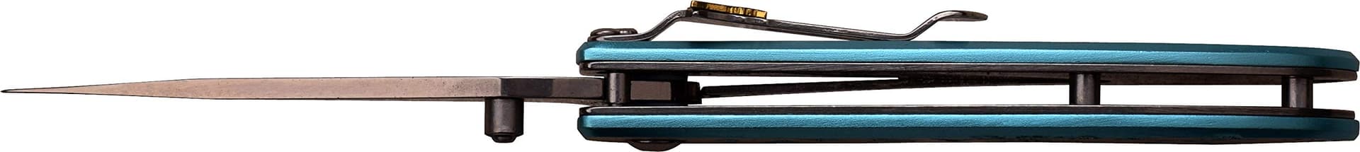 Butterfly pocket knife w/ blue/silver handle thumbnail 6