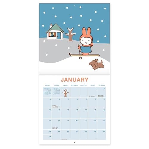 Orange Circle Studio 2027 Miffy A Year in Color 7" x 7" Wall Calendar, 12 Artfully Designed Monthly Layouts, Includes 4 Bonus Months, Full-Color FSC® Paper, Hanging Calendar for Home or Office Decor thumbnail 4