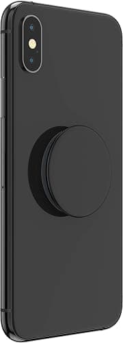 PopSockets: PopGrip Basic - Ausziehbarer Sockel und Griff für Smartphones und Tablets [Top Nicht Austauschbar] - Schwarz thumbnail 4
