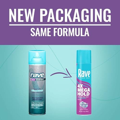 Rave 4X Mega Long-Lasting Firm Hold Scented Hair Spray for Heat Protection, Volume and Shine - ClimaShield for Extra Humidity & Minimizes Frizz thumbnail 4