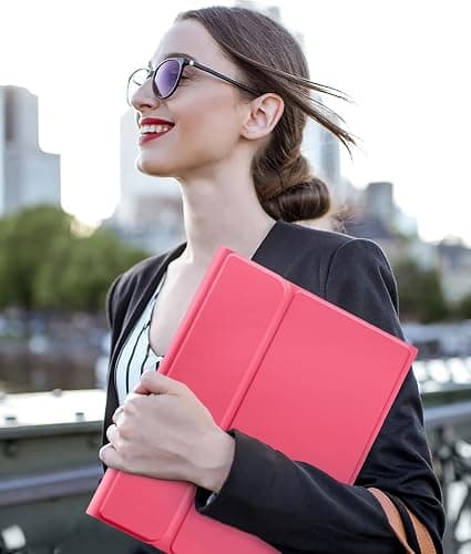 Harvopu Compatible for iPad 11th 10th Generation Case with Keyboard, Folio Cover with Pencil Holder, Multi-Touch Trackpad, 7 Color Backlit, Detachable Keyboard for iPad (A16) 11th/10th Gen (Pink) thumbnail 7