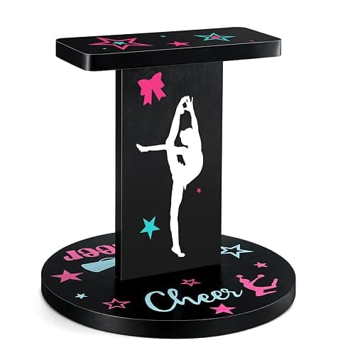 Weysat 12.2 x 13.2 Inch Wooden Cheer Flyer Stand Cheerleading Balance Trainers for Adult Core Strength, Stunt Flexibility & Coordination Training Equipment - Image 1