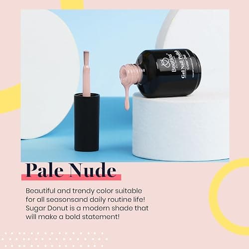 Beetles 15ml Natural Gel Polish Pale Nude Color Nail Gel Pink Neutral Soak Off Uv LED Nail Lamp All Season Nail Art Design Manicure Salon DIY Salon thumbnail 2
