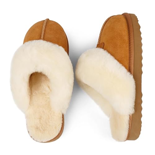 JOY IN LOVE Fuzzy Slippers for Women Memory Foam Flat Outdoor Indoor Faux Fur Cozy Slippers thumbnail 4