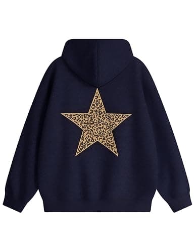 Aelfric Eden Hoodies Leopard Print Star Hoodie Graphic Hooded Pullover Sweatshirt Streetwear 2025 Trendy Tops Outfits thumbnail 2