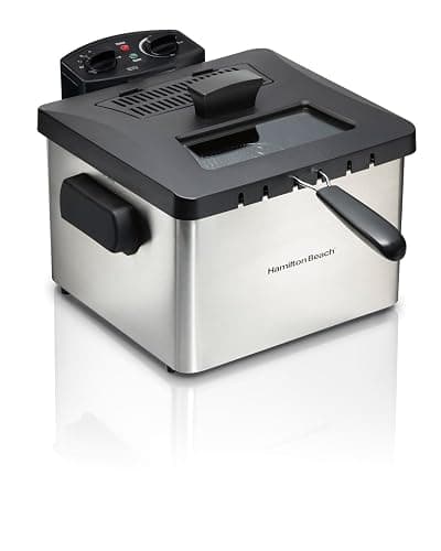 Hamilton Beach® Professional-Style 5 Litre Deep Fryer with Timer, Stainless Steel, 35043C - Image 1