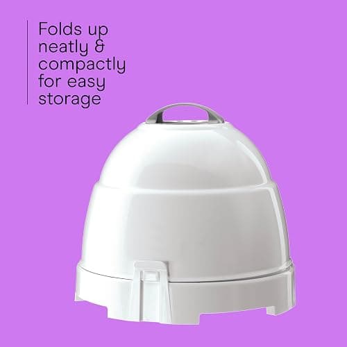 Conair Pro Style Bonnet Hair Dryer, 2 Heat Settings, Adjustable Height, Extra-Large Hood Size, 1875W Pro Style Bonnet Ionic Hair Dryer for Women, White thumbnail 5