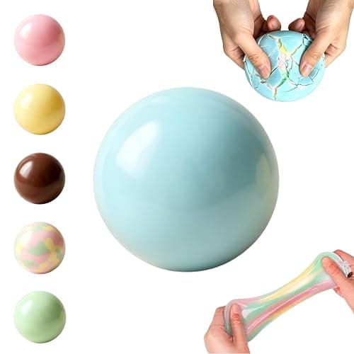 Wax Cracking Squishy, Crispy Crunchy Wax Squishies for Adults, Soft Slow Rebound Wax Cracking Ball, Sensory Wax Cracking Stress Ball for Office Decompression, Wax Squishy Ball - Image 1