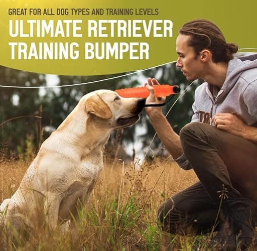 HuntEmUp Dog Training Bumper for Hunting & Sporting Dogs - Floating, Waterproof Fetch Dummy with Integrated Throw Rope, High-Visibility Design thumbnail 6
