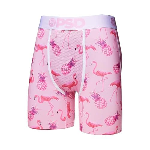 PSD Underwear Mens Boxer Briefs - Tropical Print, Standard Length Packs and Singles, Soft & Breathable Boxer Briefs for Men thumbnail 4