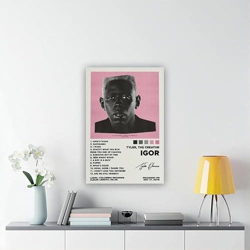 Tyler, The Creator Igor Music Album Cover Signed Dormitory Bedroom Wall Art Deco Poster Poster Wall Art Decor Print Picture Paintings for Living Room Bedroom Decoration Style:Unframe 08x12inch(20x30cm thumbnail 6