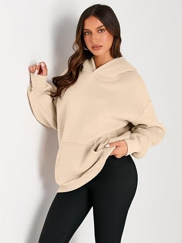 EFAN Womens Hoodies Oversized Sweatshirts Pullover Fleece Sweaters Long Sleeve Winter Fall Outfits Fashion Y2k Clothes thumbnail 2