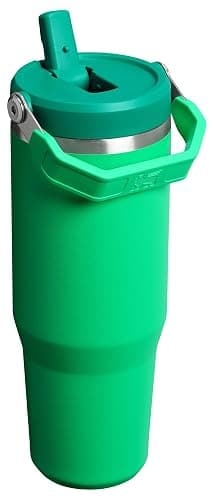 STANLEY IceFlow 2.0 Flip Straw Tumbler with Handle 30 oz | Twist On Lid and Flip Up Straw | Leak Resistant Water Bottle | Insulated Stainless Steel | BPA-Free | Meadow thumbnail 4