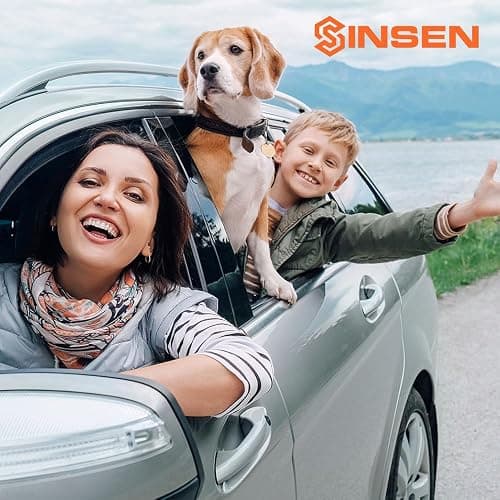 SINSEN Car Window Breaker Seatbelt Cutter, Emergency Tool, Safety Hammer to Break Glass, 3-in-1 kit, Starlight Silver thumbnail 8
