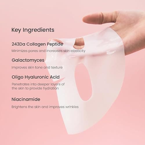 BIODANCE Bio-Collagen Real Deep Mask, Hydrating Overnight Hydrogel Mask, Pore Minimizing, Plumping, Elasticity Improvement, Korean Skincare, Stocking Stuffers for Teen Girls | 1.19oz(34g) x 16ea thumbnail 5