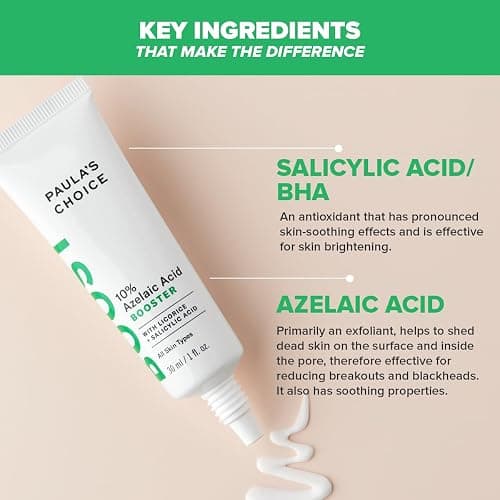 Paula's Choice 10% Azelaic Acid BOOSTER - Behandlung Reduziert Pigmentflecken, Pickelmale & Unreine Haut - mit Azelainsäure & Salicylsäure - Alle Hauttypen - 30 ml thumbnail 5