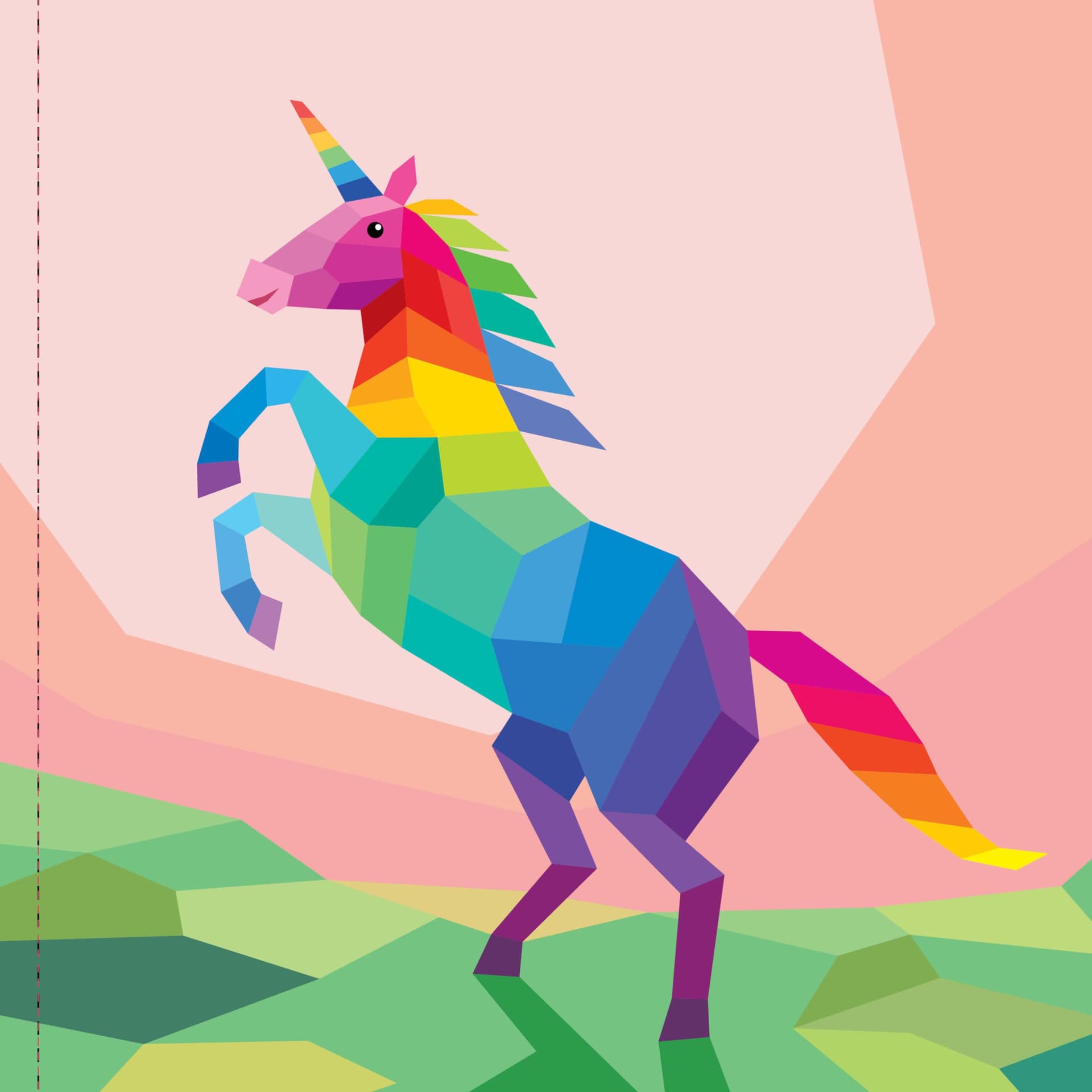 Paint by Sticker Kids: Rainbows Everywhere!: Create 10 Pictures One Sticker at a Time! thumbnail 6