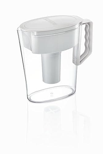 Brita Water Pitcher, Slim, 5 Cup Capacity, Includes One Advanced Filter-White, Size thumbnail 4