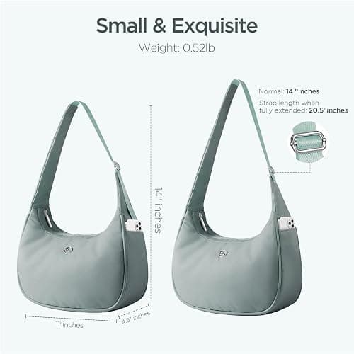 Babysun Mini Shoulder Bag Women Nylon Crescent Bag Underarm Shoulder Purse Women's Shoulder Handbags Small Tote Bag thumbnail 5