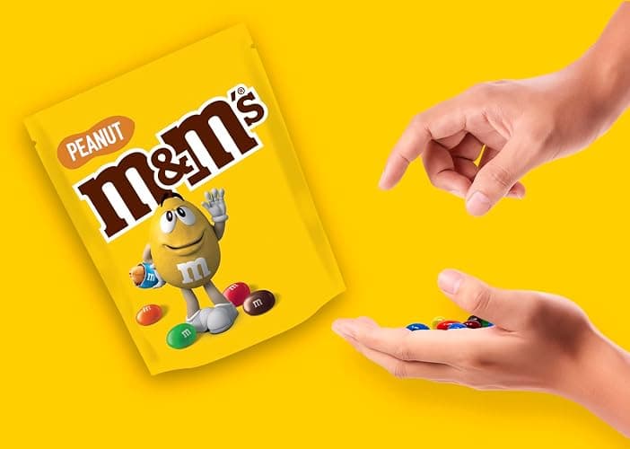 M&M'S Peanut Bonbons Chocolat au Lait et Cacahuètes Sachet 200g | Bonbons chocolat M&M'S au lait avec cacahuètes croquantes en format pratique à partager pour vos pauses gourmandes thumbnail 9