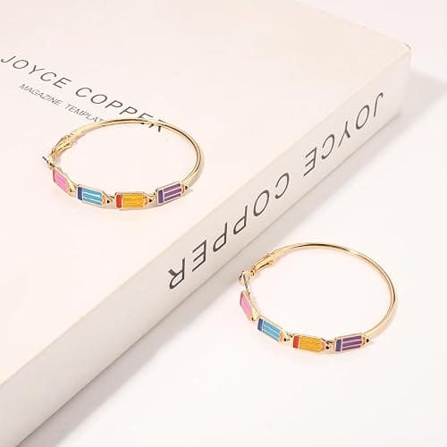BVGA Teacher Earrings for Women Book Pencil Hoop Earrings Teacher Jewelry Appreciation Gifts Back to School Outfits Accessories thumbnail 8