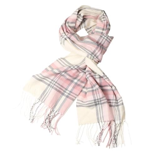 TZ Promise Men Women Tartan Plaid Cashmere Feel Classic Soft Warm Winter Scarf For Cold Weather - Image 1