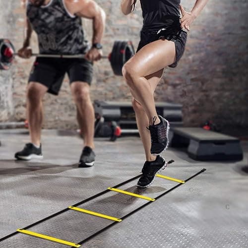 GHB Pro Agility Ladder Agility Training Ladder Speed 12 Rung 20ft with Carrying Bag thumbnail 8