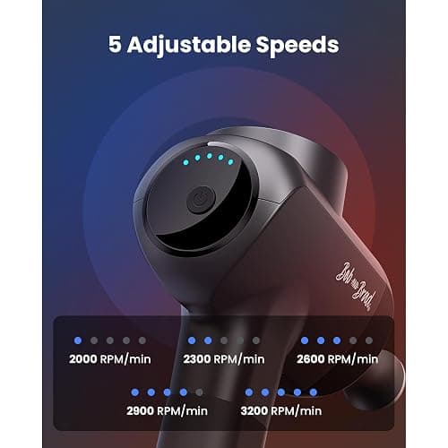 BOB AND BRAD X6 Pro Max Massage Gun with Heat and Cold, Powerful Massager Gun for Athletes, Portable Hand Held Electric Massager, Christmas Gifts for Men Women thumbnail 8