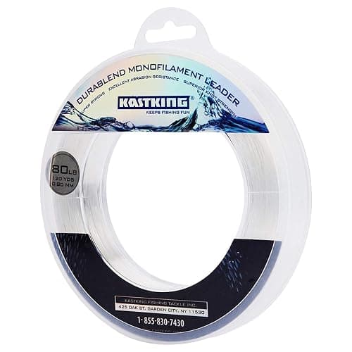 KastKing DuraBlend Monofilament Leader Line - Premium Saltwater Mono Leader Materials - Big Game Spool Size 120Yds/110M - Image 1