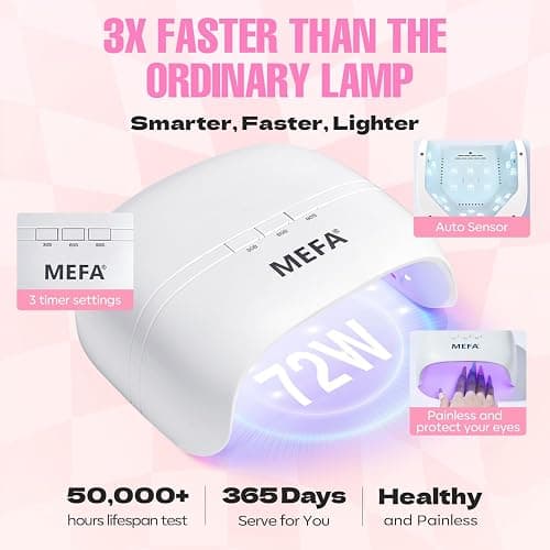 MEFA Gel Nail Polish Kit with U V Light, 32 Colors All Seasons Soak Off 60 Pcs Gel Polish Nail Set with Matte/Glossy Glitter Base Top Coat Manicure Tools Nails DIY Decorations Gifts for Women thumbnail 8