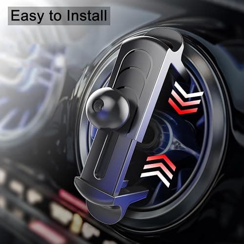 szyuchen Car Cell Phone Holder Mount for Ford Mustang Ecoboost GT Premium Shelby GT 350 500 Shelby GT500 V6 (Not for Mach E) 2015-2023 Accessories Circular Air Vents Cellphone Mobile Phone Stand thumbnail 5