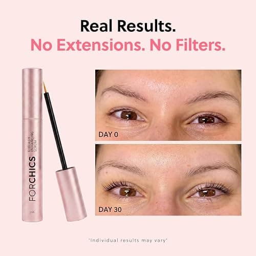 ForChics Lash Growth and Volume Duo - Growth Serum + Nourishing Mascara | 24/7 Lash Transformation System - Prostaglandin-Free, Hormone-Free - Instant Volume + Long-Term Growth thumbnail 4