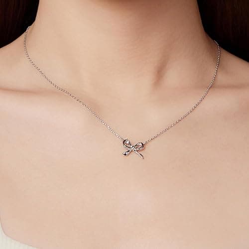 Qings Weihnachten Halskette Damen 925 Sterling Silber Winter Schneeflocke Weihnachtsbaum Rentier Schneemann Dackel Anhänger Kette mit Zirkonia Weihnachtsschmuck Geschenk für Frauen Freundin (45cm) thumbnail 5