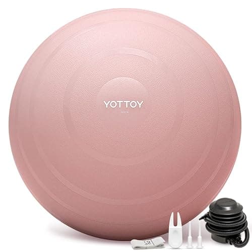 YOTTOY Anti-Burst Exercise Ball for Working Out, Yoga & Pregnancy, Extra Thick Workout Ball for Physical Therapy & Fitness - Image 1