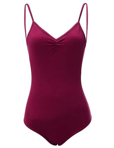 Daydance Camisole Dance Leotards for Women Cotton Spaghetti Straps Ballet Costumes thumbnail 4