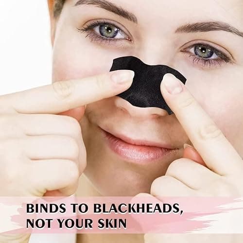 AUSLKA Blackhead Pore Strips,(70 Counts) Blackhead Remover-Deep Cleansing Charcoal Strips - Black Head Nose Strips -Black Head Remover thumbnail 4