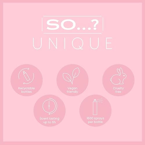 So…? Unique Body Mist Set - Perfumes for Women - Body Spray for Women - Vegan, Cruelty Free - Travel Size Gift Set - 650 to 1000 Sprays - 4 pcs thumbnail 7