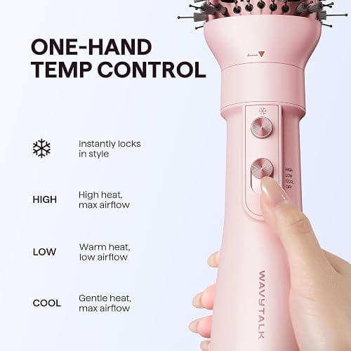 Wavytalk Warmluftbürste, 5 in 1 Hairstyler, Föhnbürste zum Trocknen und Stylen in One Step, AIR SCULPT Für Schnelles Volumen, Locken, Glätten, Salon-Blowouts, 3 Temperaturen, Keramik, Eurostecker thumbnail 5
