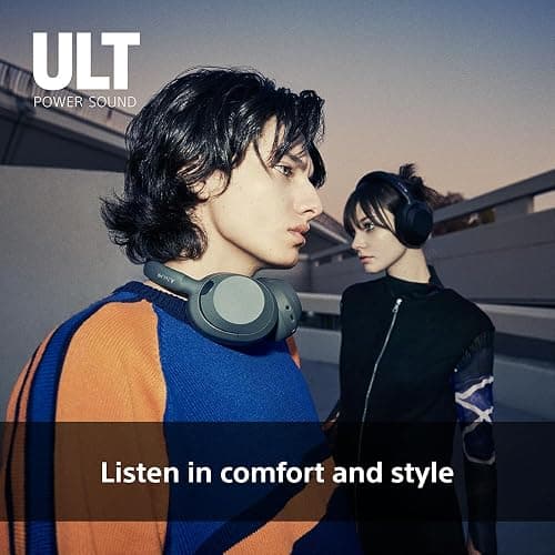 Sony ULT WEAR - Wireless Noise Cancelling Headphones, ULT POWER SOUND, Ultimate Deep Bass, Same Processor as WH-1000XM5, Clear Calls, 30hr Battery, IOS & Android - White thumbnail 6